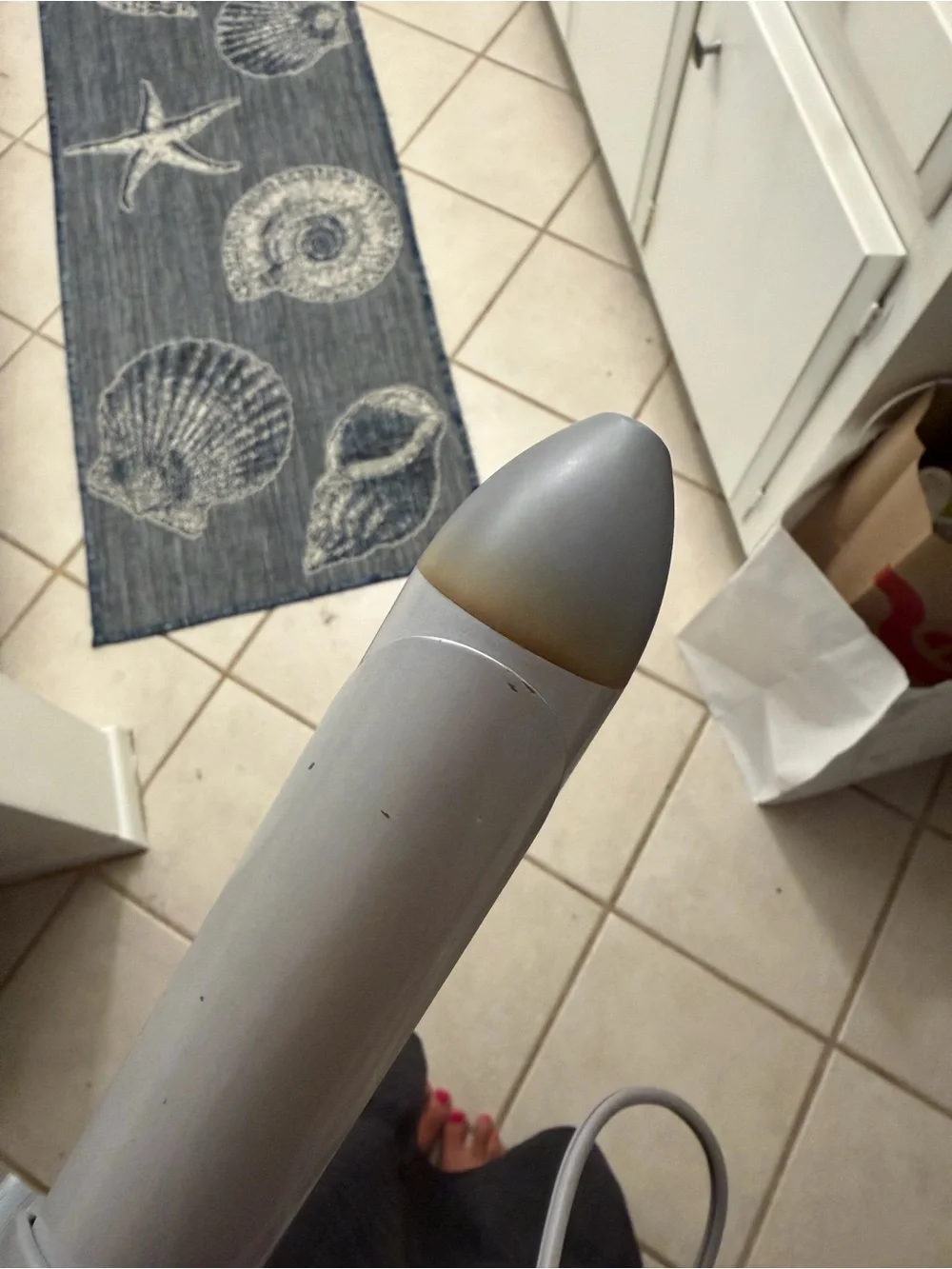 Silver Curling Iron - Gray Barrel